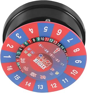 Luxshiny Elektrisches Roulette Partyspiel mit Drehbarem Zahlenrad aus Kunststoff Interaktiv und Spaßig für Messen und Karnevalsveranstaltungen