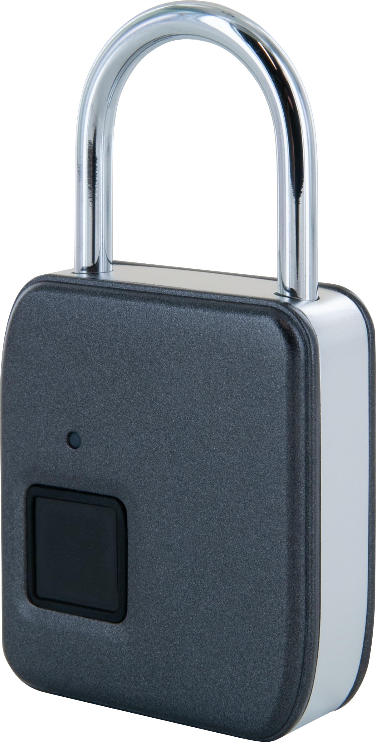 SCHWAIGER 715941 Fingerabdruck Schloss Smart Vorhängeschloss Elektronisches Bügelschloss Fingerprint wasserdicht zinklegiert USB-C aufladbar inkl. USB-C-Kabel