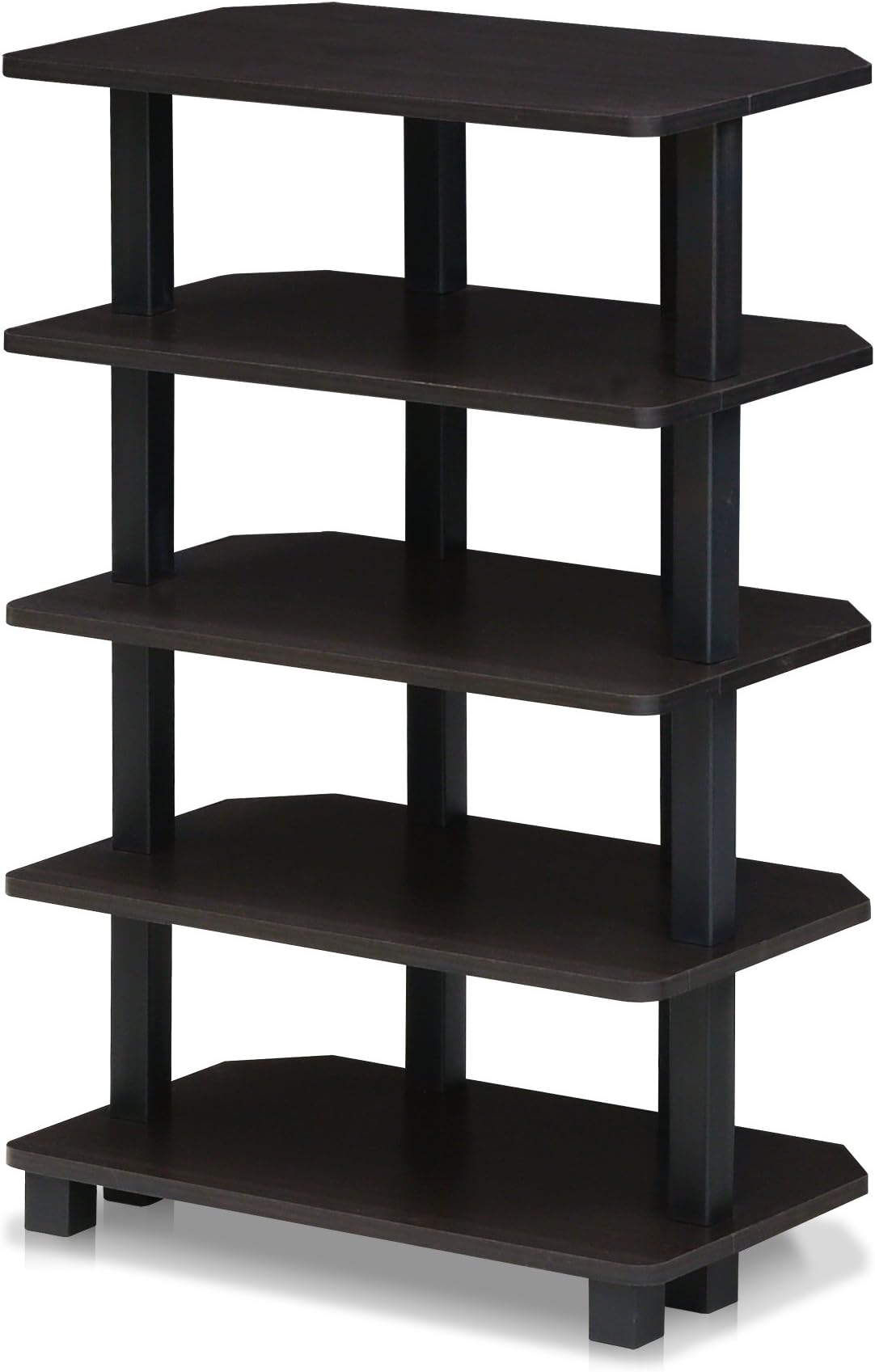 FURINNO Turn-N-Tube 5-Tier Corner Storage Shelf