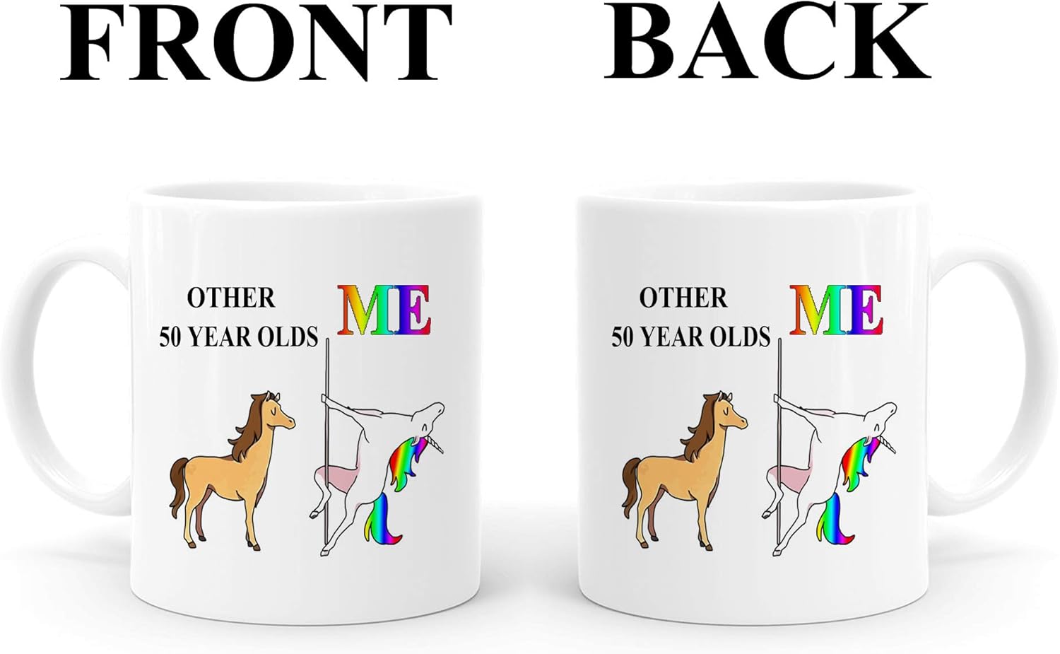 🔥 Hot Deals 50th Birthday Gifts for Women and Men – Funny 11 oz 50 Year Old Mug – 1969 50 Year Old Birthday Gifts Coffee Unicorn Mugs, Christmas Gifts for Her, Him, Friend, Mom, Dad, Sister, Daughter, Coworker