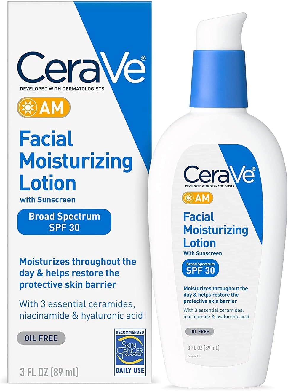 Cerave Facial Moisturizing Lotion Am Spf#30 3 Ounce (89ml) (2 Pack)