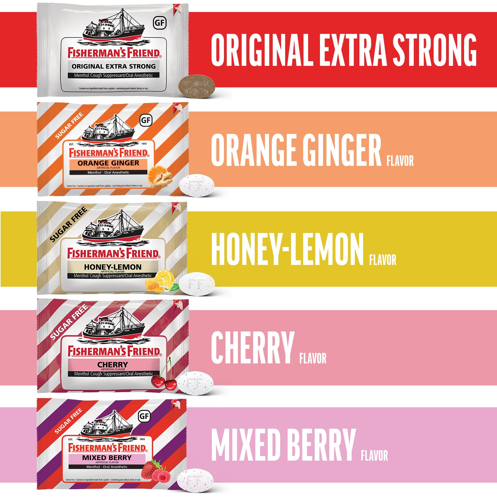 Fisherman's Friend Sugar Free Orange Ginger Cough Drops, 20 Drops x 8 Pack — Amazon image 2