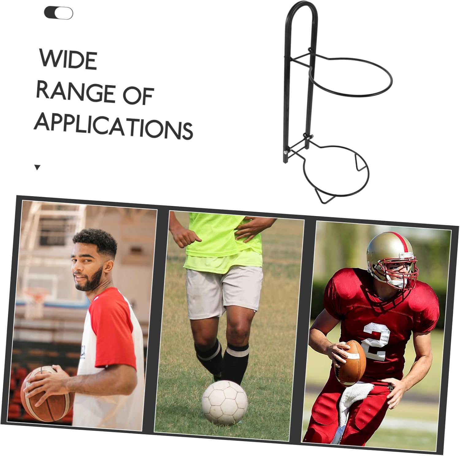 1pcs Cube Storage Rack Portable Basketball Organizer Construction Vertical Display Stand for Basketball Football and Volleyball for Garage Indoor Use