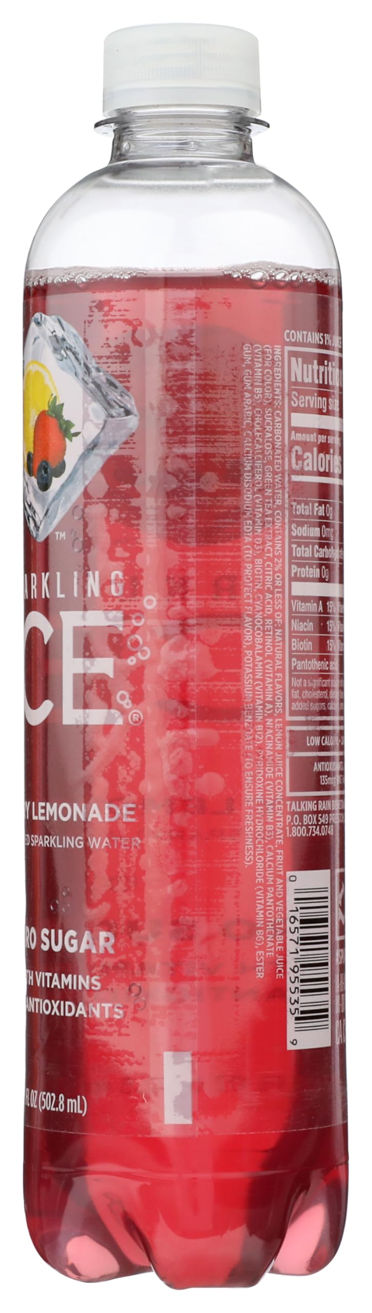 Sparkling Ice Berry Lemonade Sparkling Water, 17 fl oz Bottle