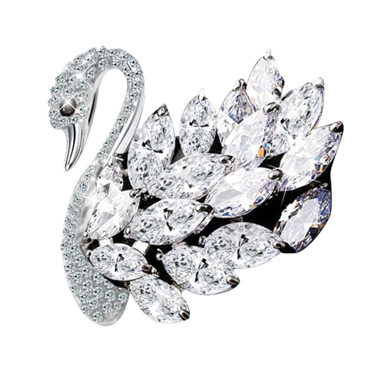 SYGA Brooch Pin Fashion Crystal Rhinestone Jewellery Pin Vintage Accessories Decoration Clothing Bouquet Brooches for Women Girl (SILVER) (B0B9NJZYXY) Amazon Price History, Amazon Price Tracker