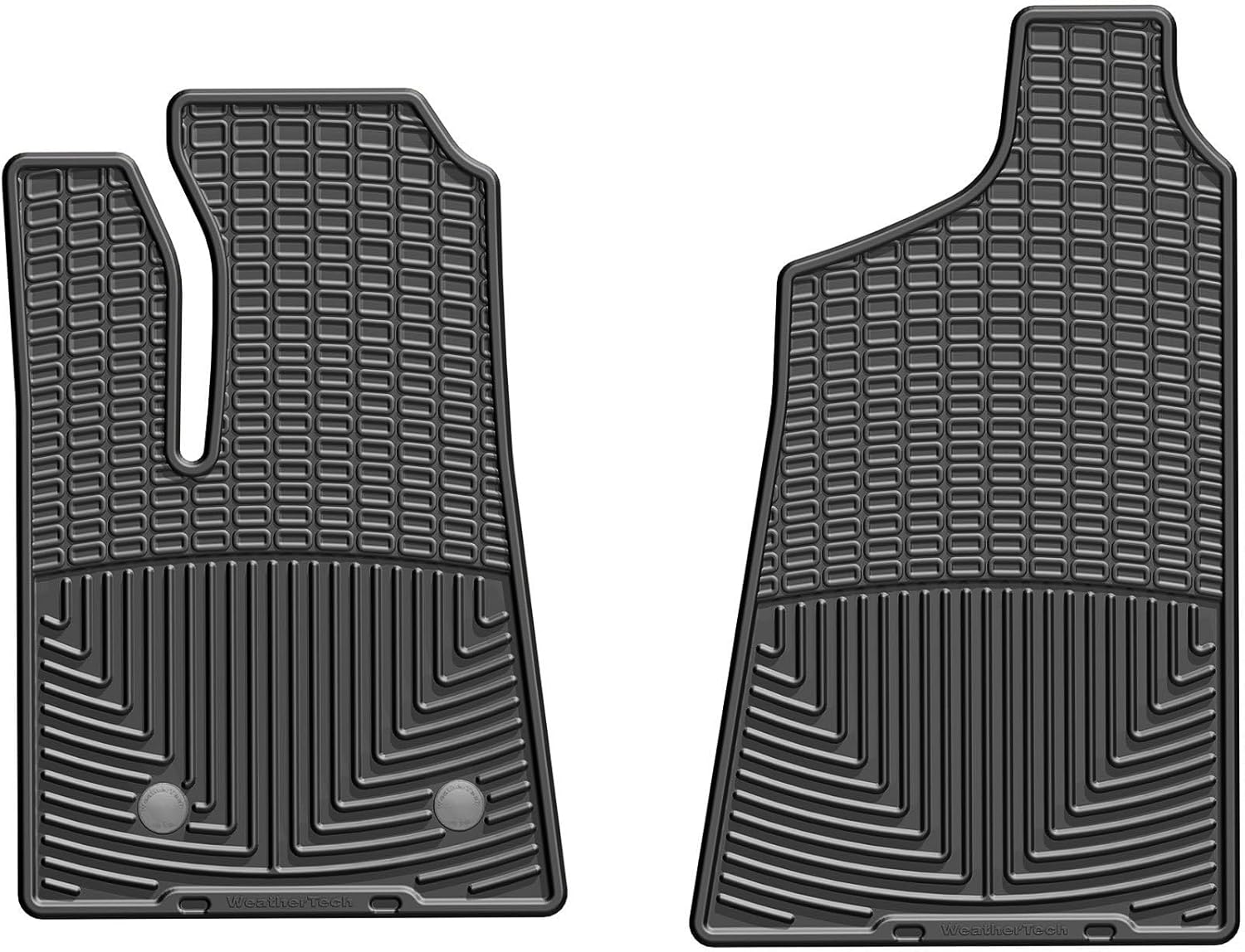 WeatherTech All-Weather Floor Mats for Ford Transit 1st Row (W498), Black