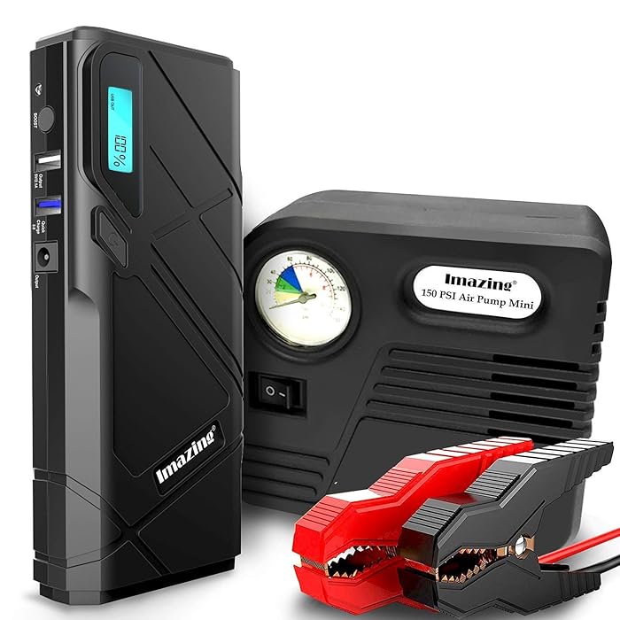 Buy Imazing Portable Car Jump Starter 1500A Peak 12000mAH (Up to 8L Gas or 6L Diesel Engine