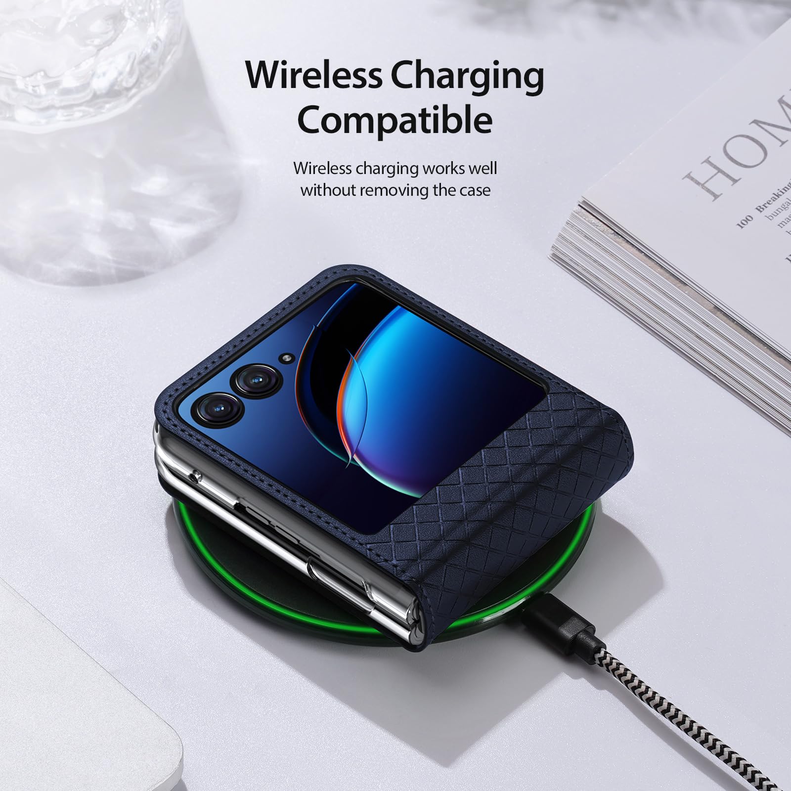 Amazon.co.jp: Motorola Razr 40 Ultra用ケース、ヒンジ保護付きPU