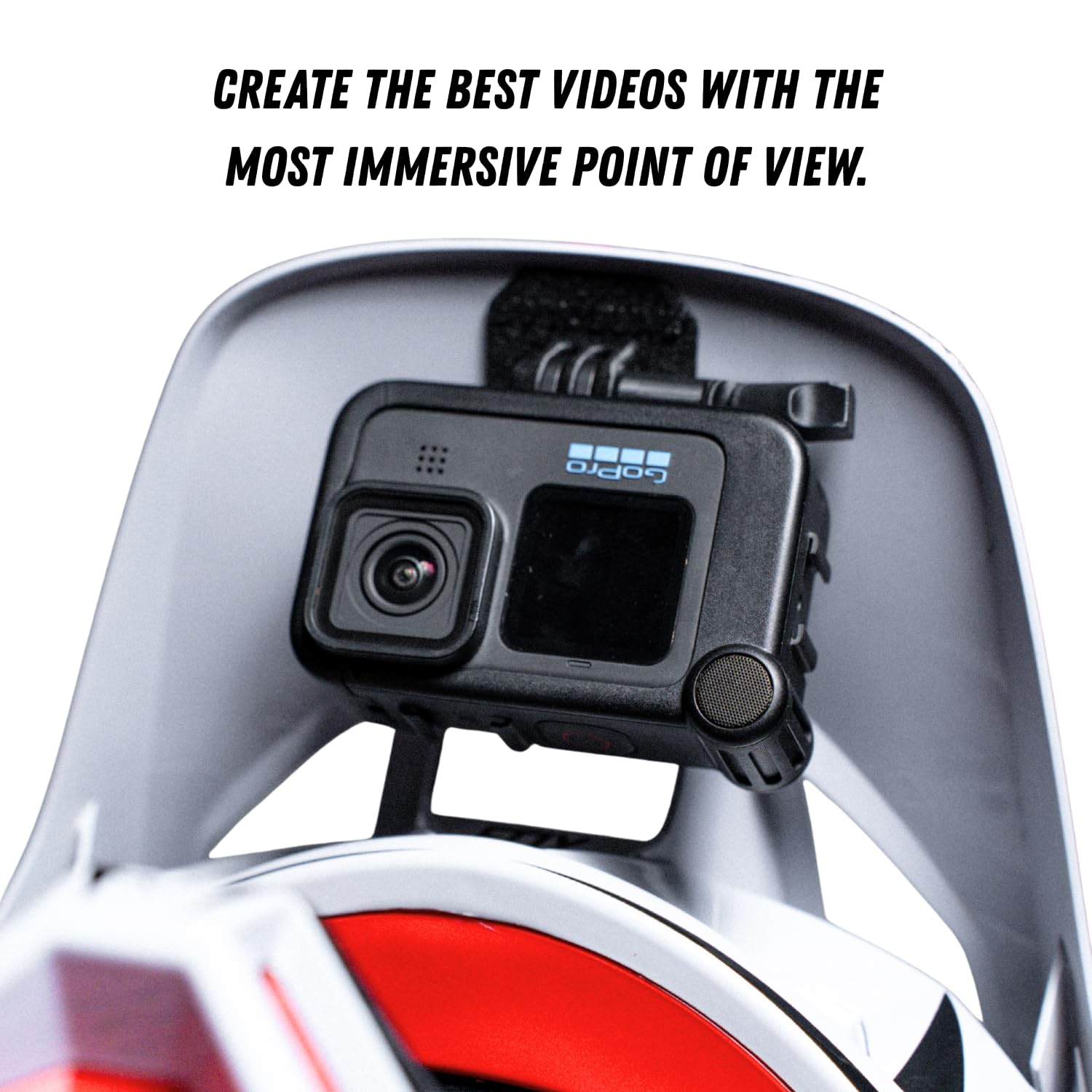 ShredMount Support GoPro Flexible Ultra-Fin & Léger – Fixation 3M Extrême – Support Universel Caméra Action pour Casque Moto, Motocross, Vélo, Ski, VTT, Sports Extrêmes
