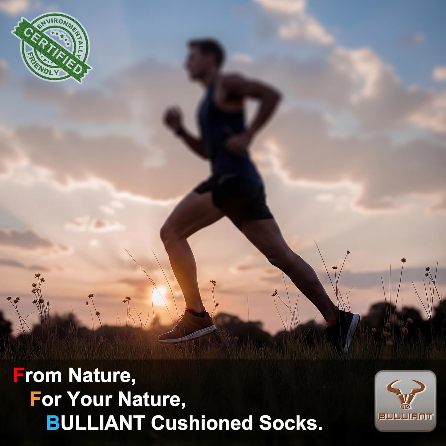 BULLIANT Men Ankle Socks Running Socks Extra Stretch Nylon-Arch Support Cushioned Sole Breathable Wicking - Image 6