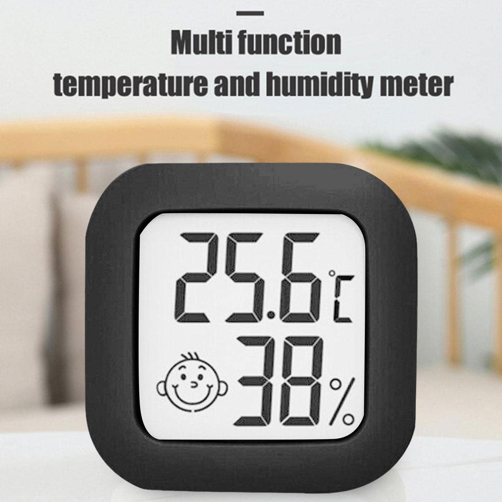 Termoigrometro Digitale Da Interno | Bianco, Display Ampio, Misura Temperatura E Umidità, Aggiornamento Ogni 10 Secondi, Per Casa E Ufficio