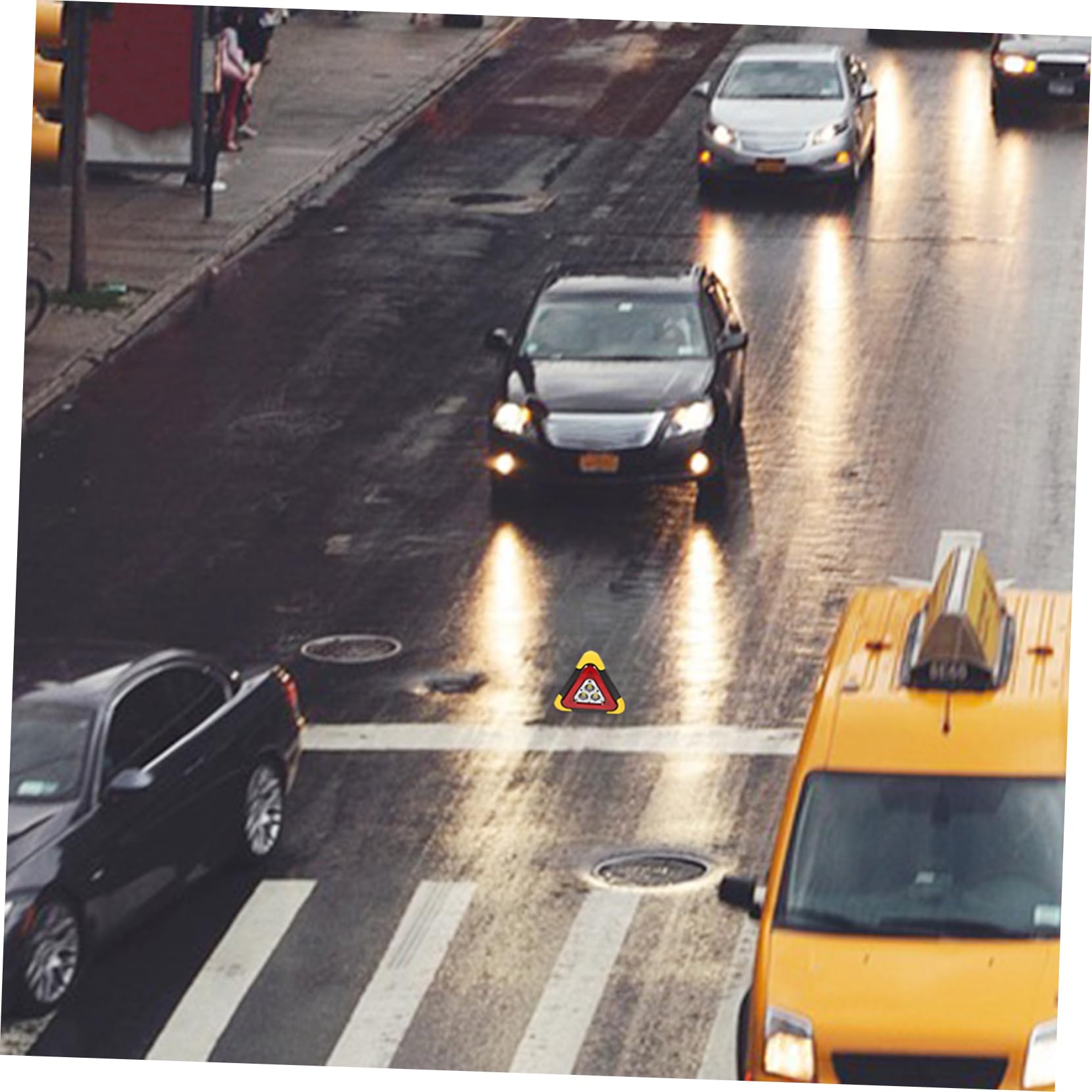 Alipis Luz De Advertencia Emergencia Coche Triángulo De Seguridad Luces Emergencia