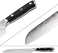 Vista 8 de Qin Dynasty Series Chef Knife Pro Kitchen Knife 8 Inch Chef's knife High Carbon Damascus Steel Sharp paring knife with Ergonomic Handle Damascus 8