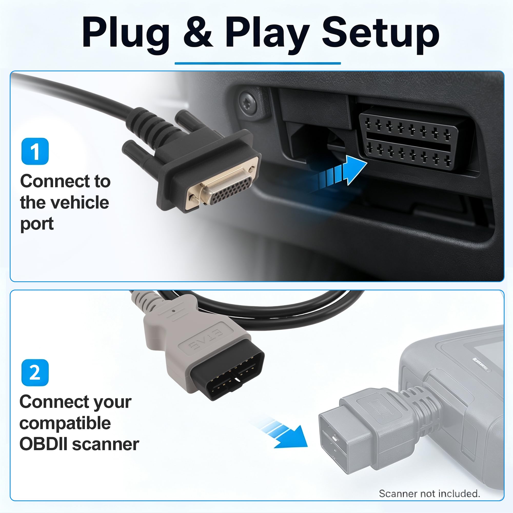 A ABSOPRO OBD2 Diagnose-Adapter-Stecker für Chevrolet Silverado 1500 14-26