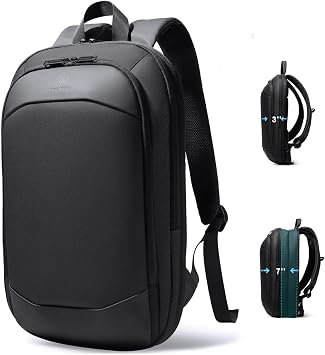 hk Business Backpack for Men, Slim Expandable Backpack for 15.6 Inch Laptop
