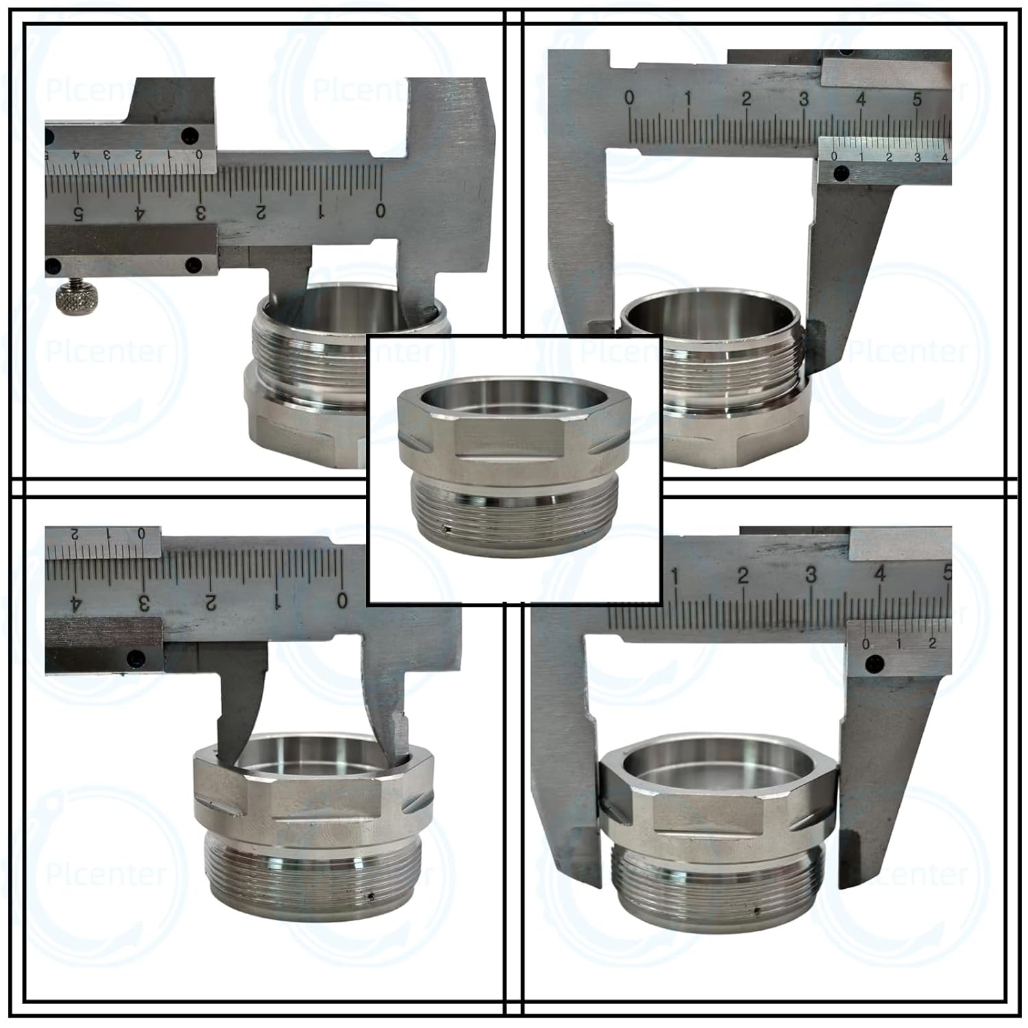 1.375''X24 Stainless Steel Cover Cones with Cleaning Chamber & 1/2&5/8-24 Hose Inlet（12-Pack）