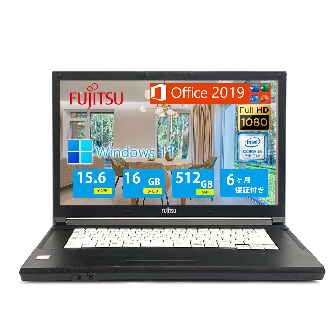 Amazon.co.jp: 【整備済み品】富士通ノートパソコン FUJITSU
