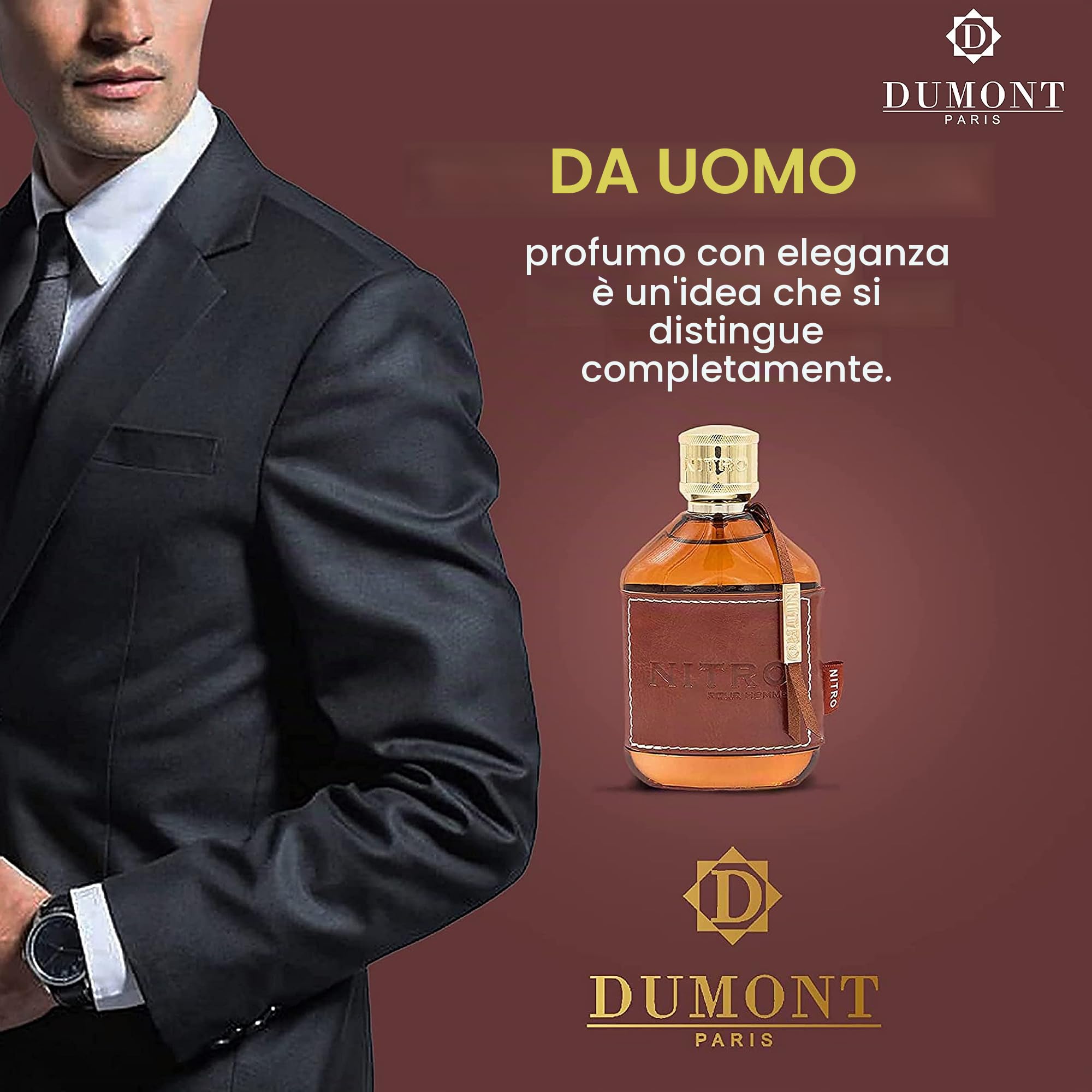 Dumont Paris Nitro Pour Homme Profumo Eau de Parfum Spray 100ml