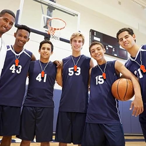 Miniatura 3 de Silbatos de baloncesto con cordón, 12 recuerdos de fiesta de baloncesto para baloncesto, cumpleaños, regalos de baloncesto, premios de baloncesto,