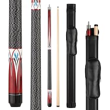 Pool Cue Stick - 58 inch Maple Billiard Pool Stick, 19/20/21 oz 1/2 Maple Pool Cue Stick Kit, 2-Piece Billiard Pool Cue Stick
