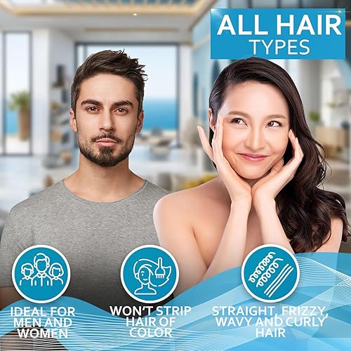 Miniatura 9 de BELLISSO Set de champú y acondicionador de biotina, suero espesante para el cabello, mascarilla para el cabello, spray protector térmico con aceite