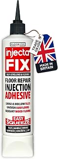 Injectafix 300ml - Kit Réparation Carreaux Décollés et Creux - Colle à Injection Puissante et Autonivelante - Facile à Utiliser sans Pistolet - Fixe Carreaux Lâches - Squeeze Tube