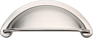 Alzassbg 3" Brushed Satin Nickel Cabinet Cup Pulls 10 Pack, AL3032SN