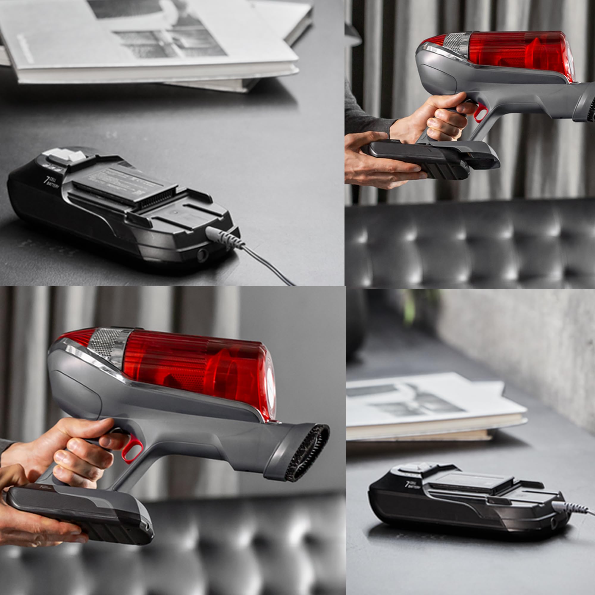 Rowenta Batería de iones de litio ZR009701 X-Force 11.60 | 25,2 voltios | 45 minutos más de experiencia de succión | compatible con X-Force Flex 11.60 RH98, TY98, EO98 | negra, gris