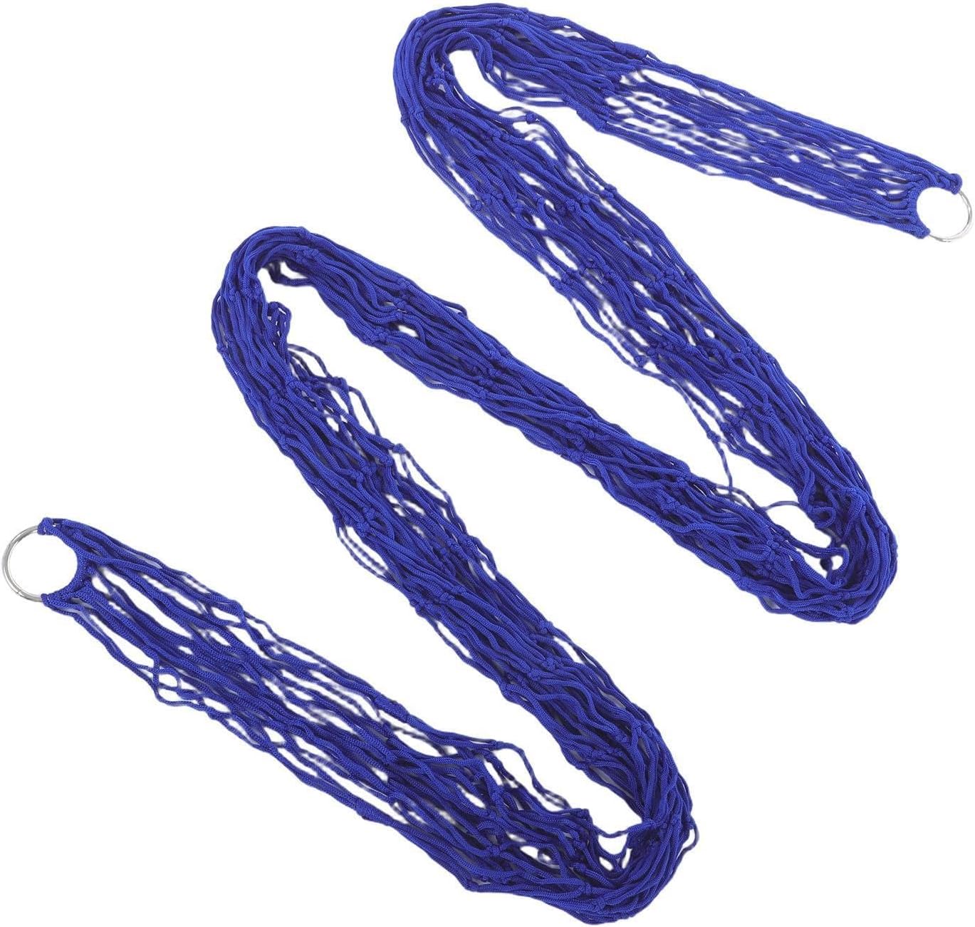 Nylon Rope Hammock Lightweight Compact Mesh Camping Bed for Travel