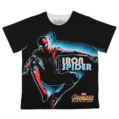 Marvel Avengers by Wear Your Mind Boys Plain Regular fit T-Shirt