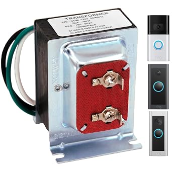 Doorbell Transformer for Ring Video Doorbell, 16v 30va Hardwired Doorbell Chime Transformer Power Supply, Compatible with Ring, Nest Hello, Wyze and Eufy Video Doorbells