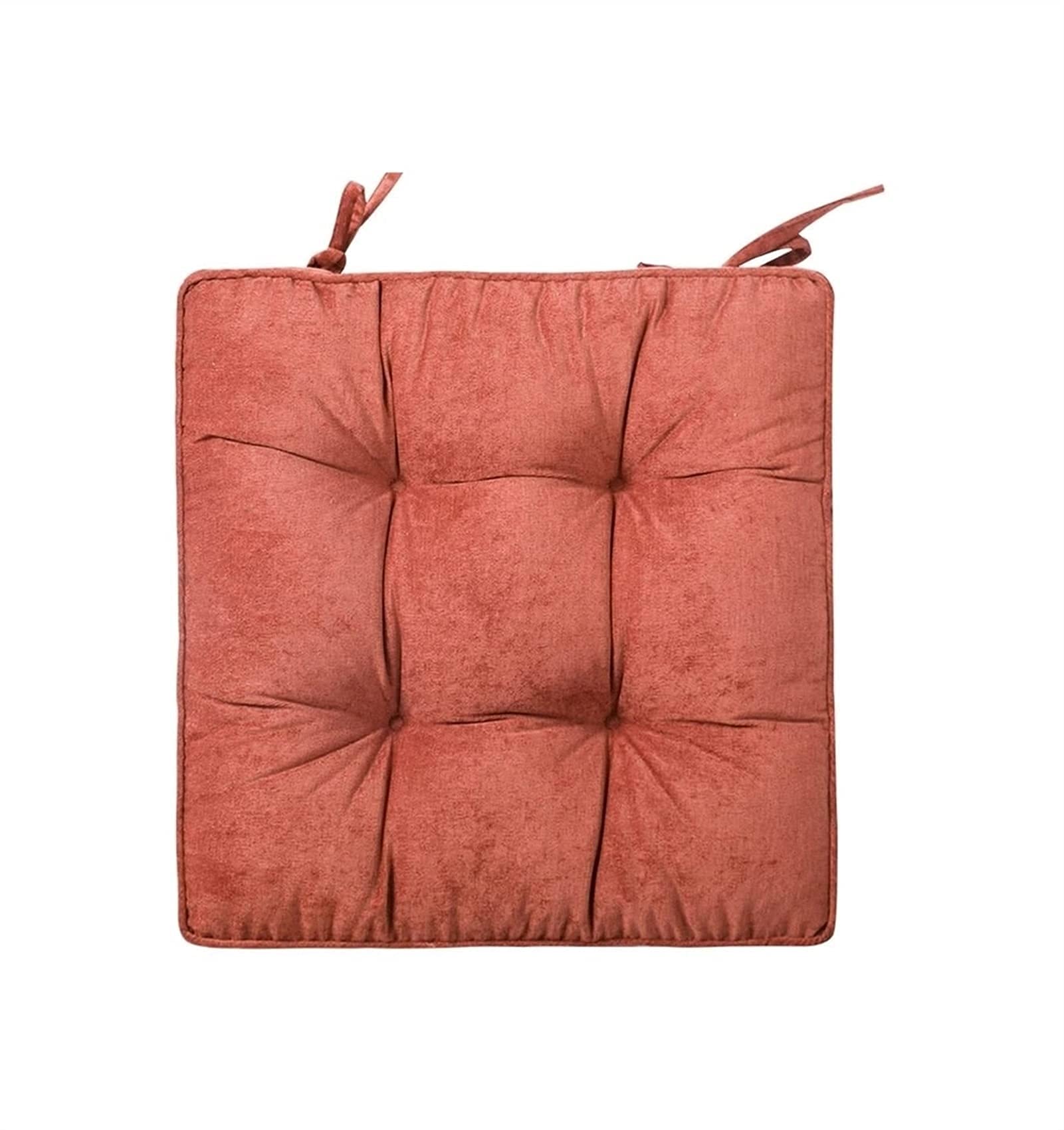 Coussin de sol carré et galette de siège épaisse antidérapante pour fauteuil