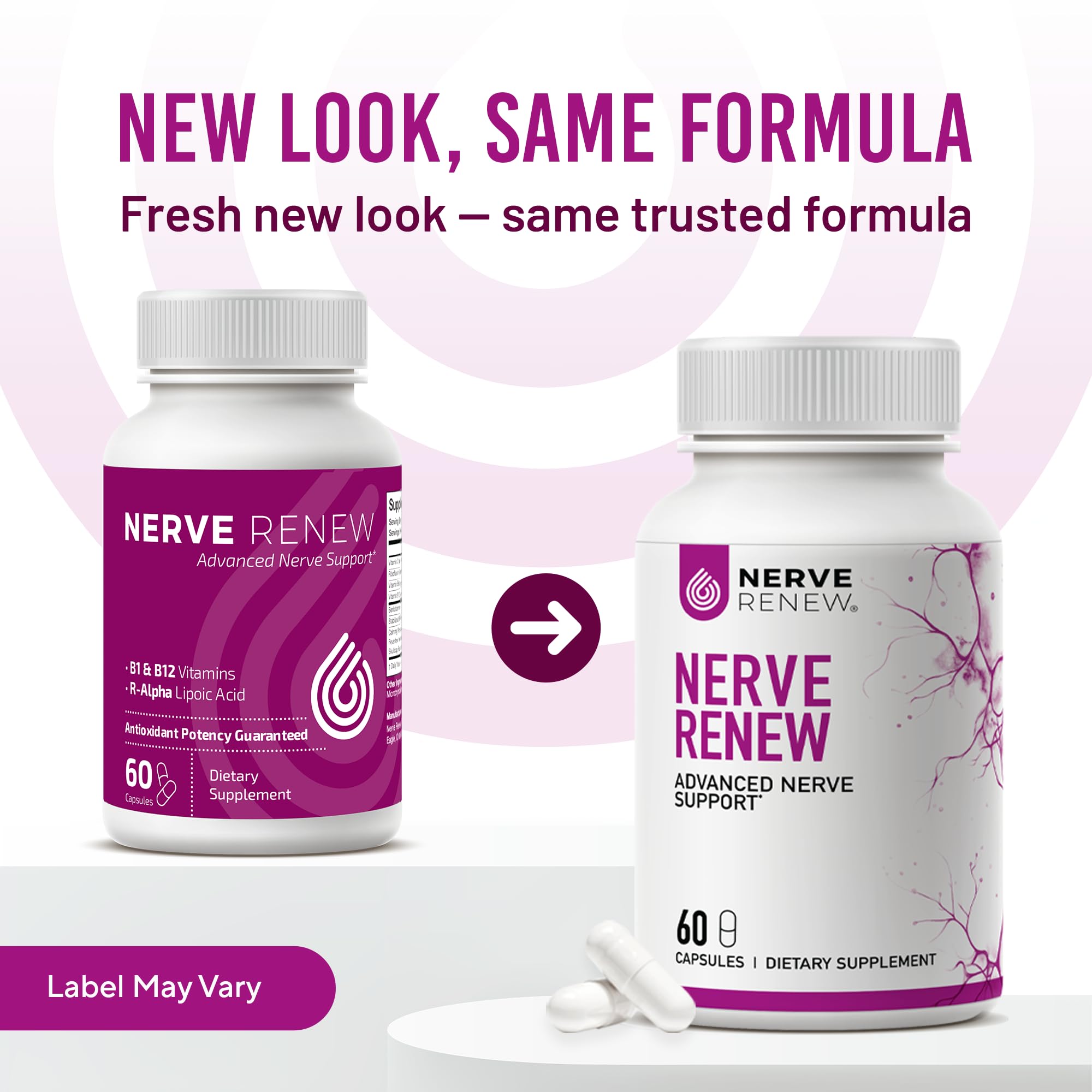 NERVE RENEW Advanced Nerve Support Supplement - 300mg Stabilized R-Alpha Lipoic Acid, Vitamin B Complex, Benfotiamine, Herbs for Fast-Acting Support - 60 ct — Amazon image 4
