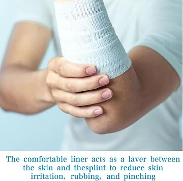 10PCS Hand Socks for Splint Cotton Stockinette Tubular Elastic Bandage Sleeve Elastic Cotton Stockinette Tubing Comfortable Cast Stockinettes Sweat Absorbent Tubular Bandage for Men Women