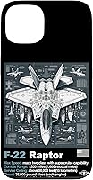 Vista 7 de F22 Raptor Fighter Jet Blueprint - Funda para iPhone 16, diseño técnico y especificaciones