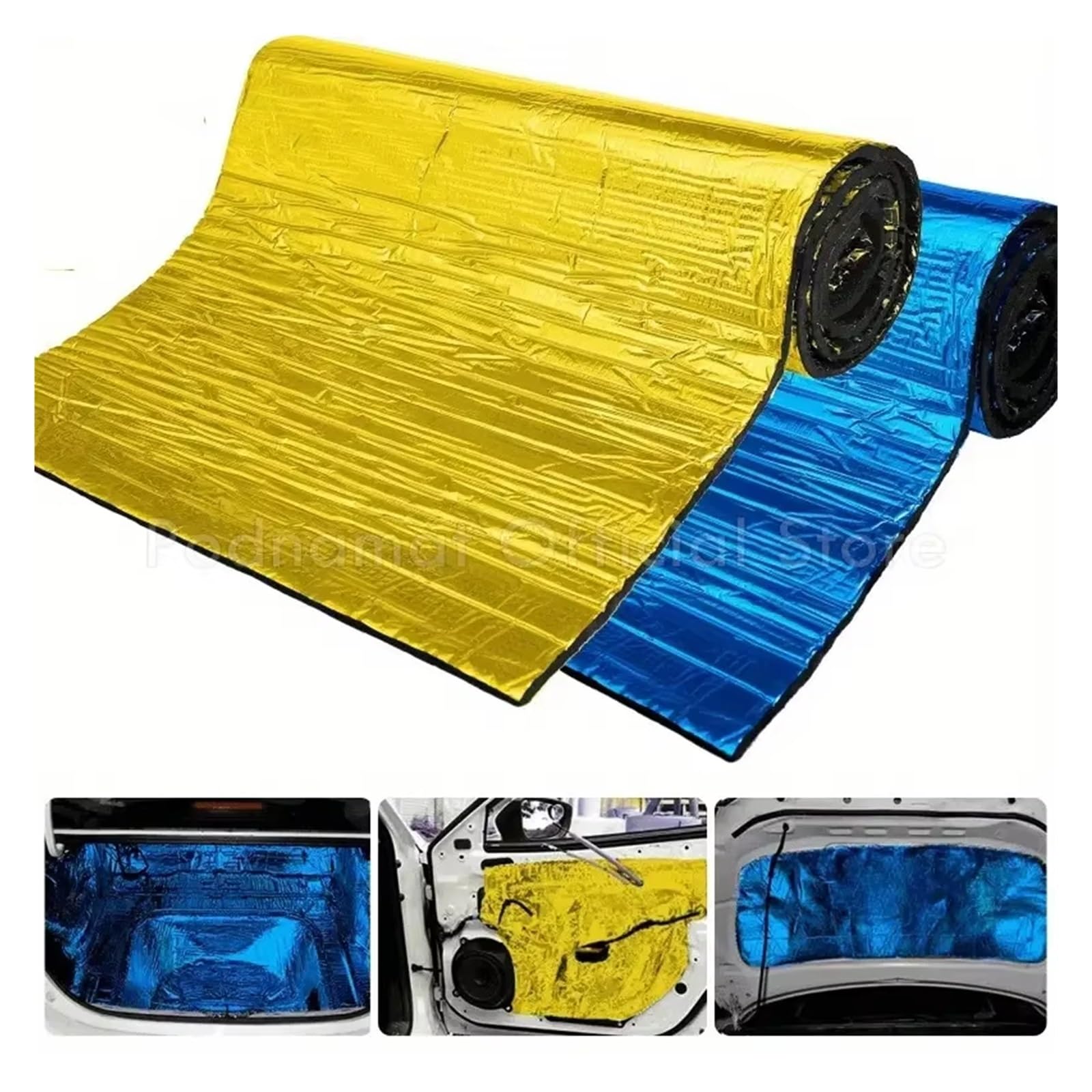 Coussin isolant thermique pour capot moteur de van et automobile