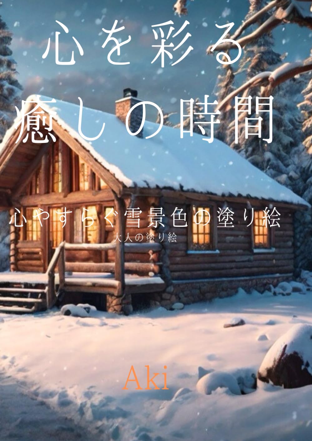 心を彩る癒しの時間: 心やすらぐ雪景色の塗り絵:大人の塗り絵 (Tranquil Lines)