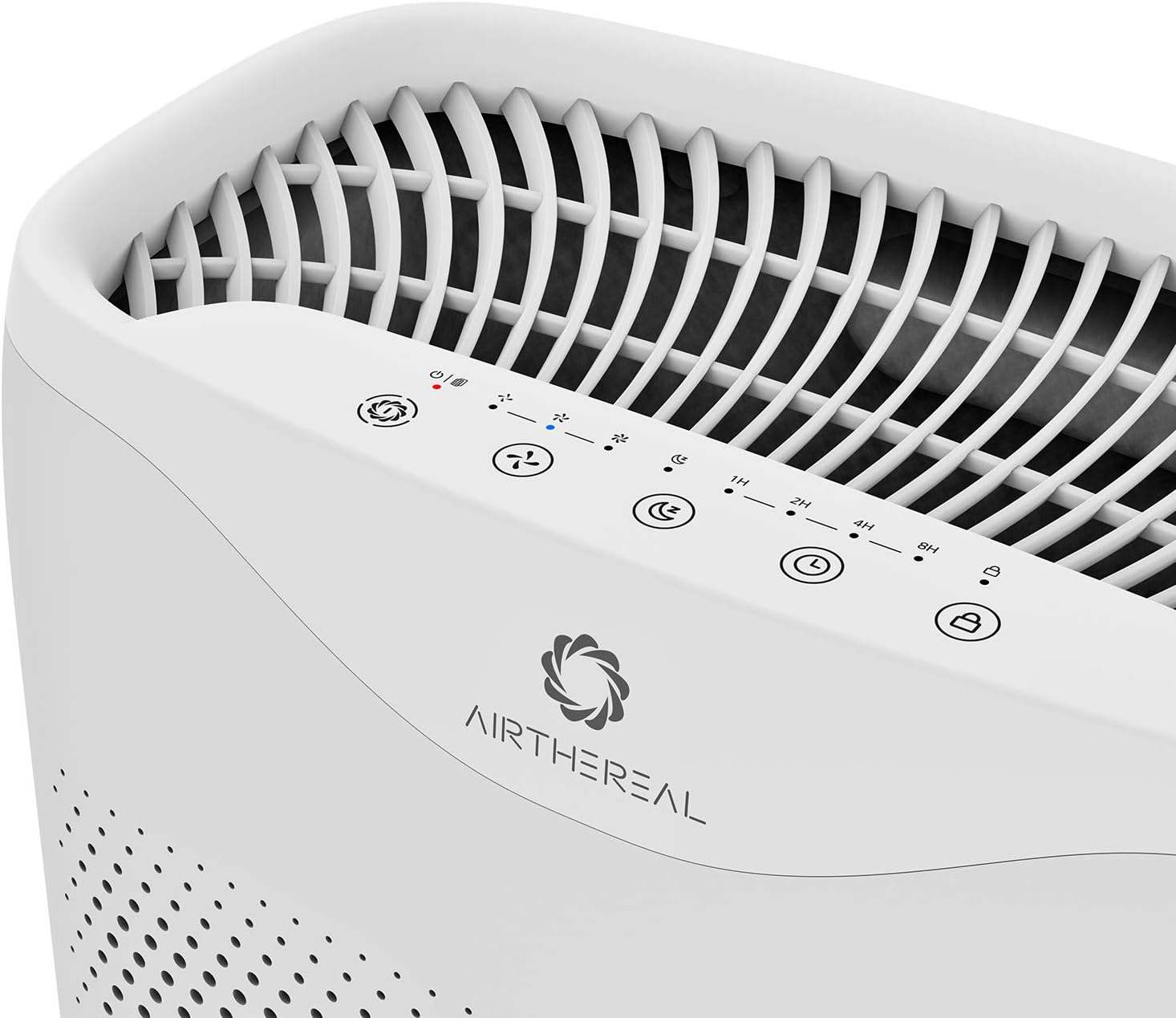 Close-up of Airthereal APH230C control panel