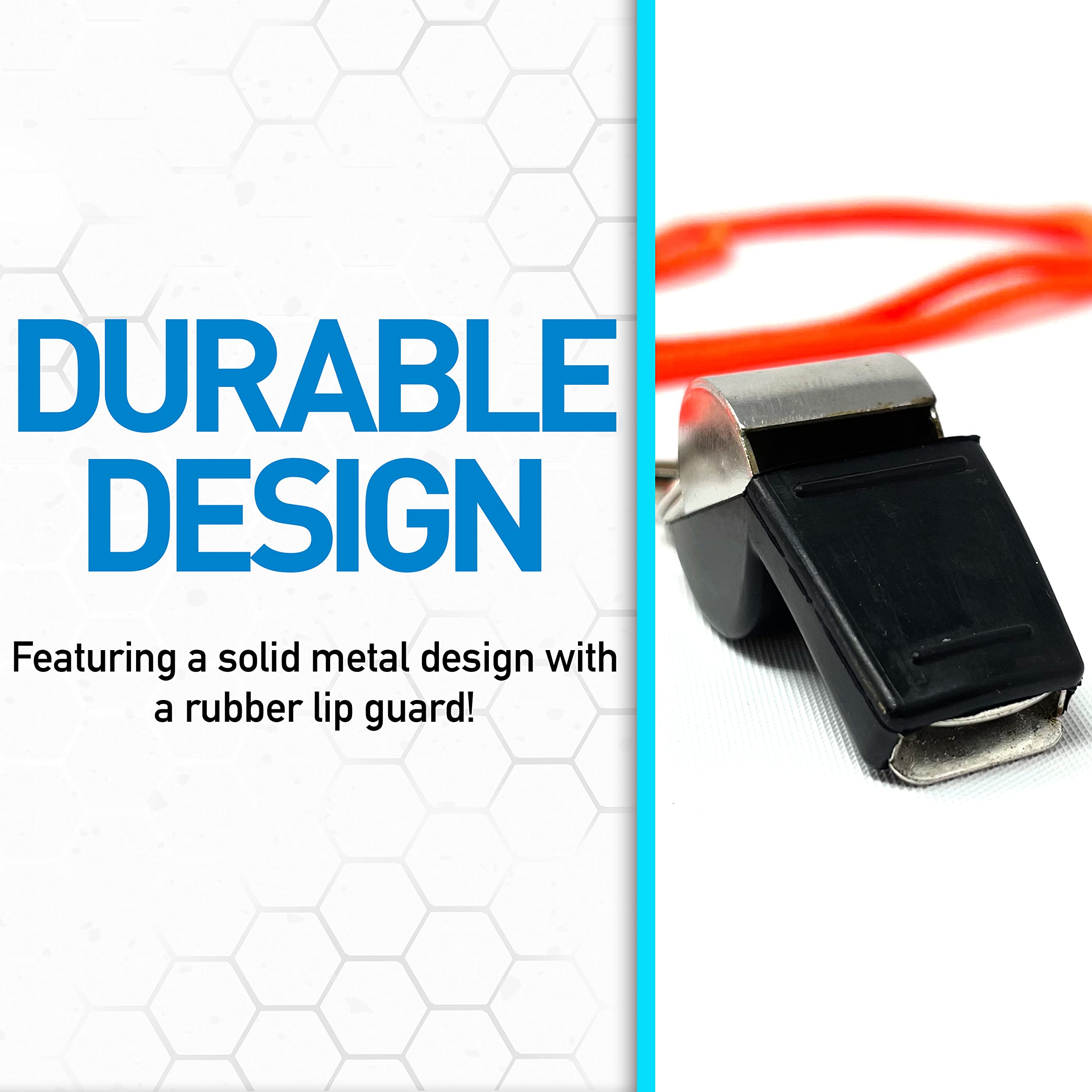 Franklin Sports All-Sport Metal Whistle with Lip Guard - Image 2