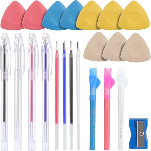 Tailors Chalk,Sewing Fabric Chalk and Fabric Markers for Quilting,10PCS Tailor’s
