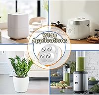 Vista 38 de Ruedas giratorias autoadhesivas, rodillos de electrodomésticos para electrodomésticos de cocina, rueda universal giratoria de 360° para caja