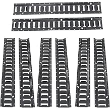 Silscvtt Black 8 Pack 3 Foot E Track Tie Down Rail Kit Replacement for Garages Van Trailers Motorcycle Tie Downs ATV Mountings Downs Heavy Loads Up to 2000 Lbs