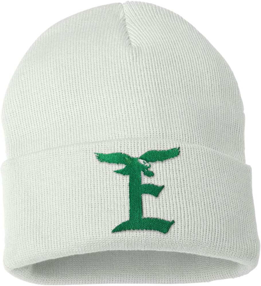 36 and Oh! Philadelphia E Football Beanie Winter Hat