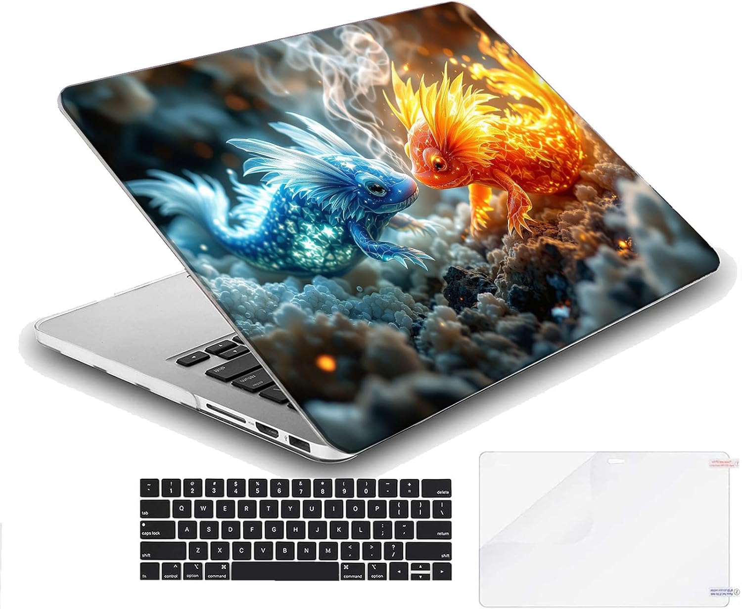 Compatible with MacBook Neo 13-inch, Hard Shell Case with Keyboard Cover and Screen Protector (A3404 A18 Pro chip, 2026 Release) - Axolotls MC22309