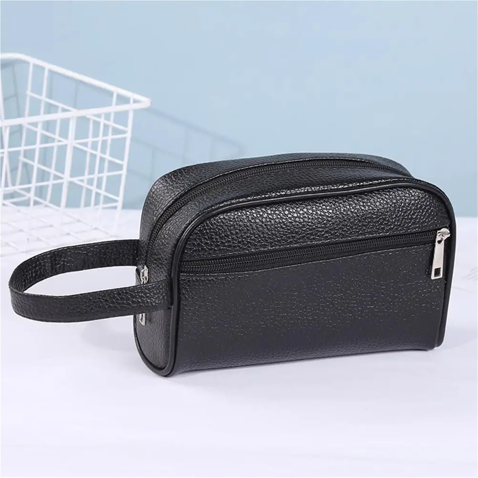 Neceser Bolso de Mano Vintage for Hombre y Mujer, Bolso de Mano pequeño de Cuero PU, Bolso de Almacenamiento for teléfono móvil Vintage, Bolsos para Hombre(S)