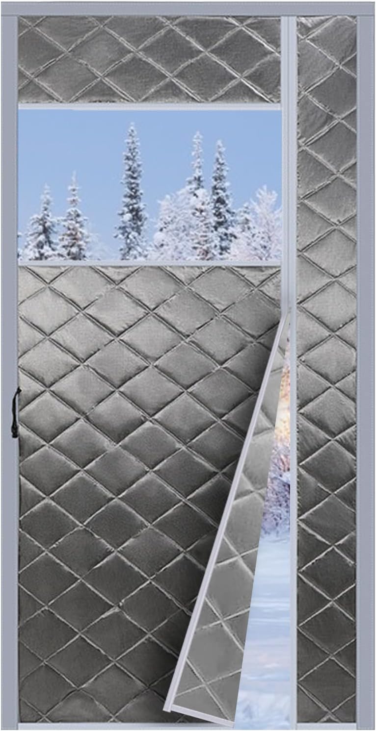 Thermal Insulated Door Curtain, Side Opening Screen