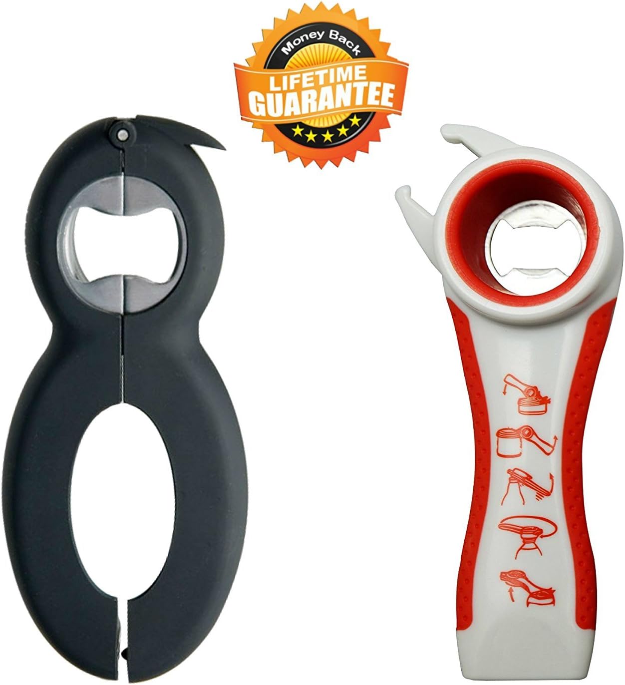 Bottle Can and Jar Opener Multi Kitchen Tool Bundle Rheumatoid Arthritis Products Aids Twister Grip Lid Seal Remover Lid Twist Off for Arthritic Hands Kitchen Gadgets and Tools Set