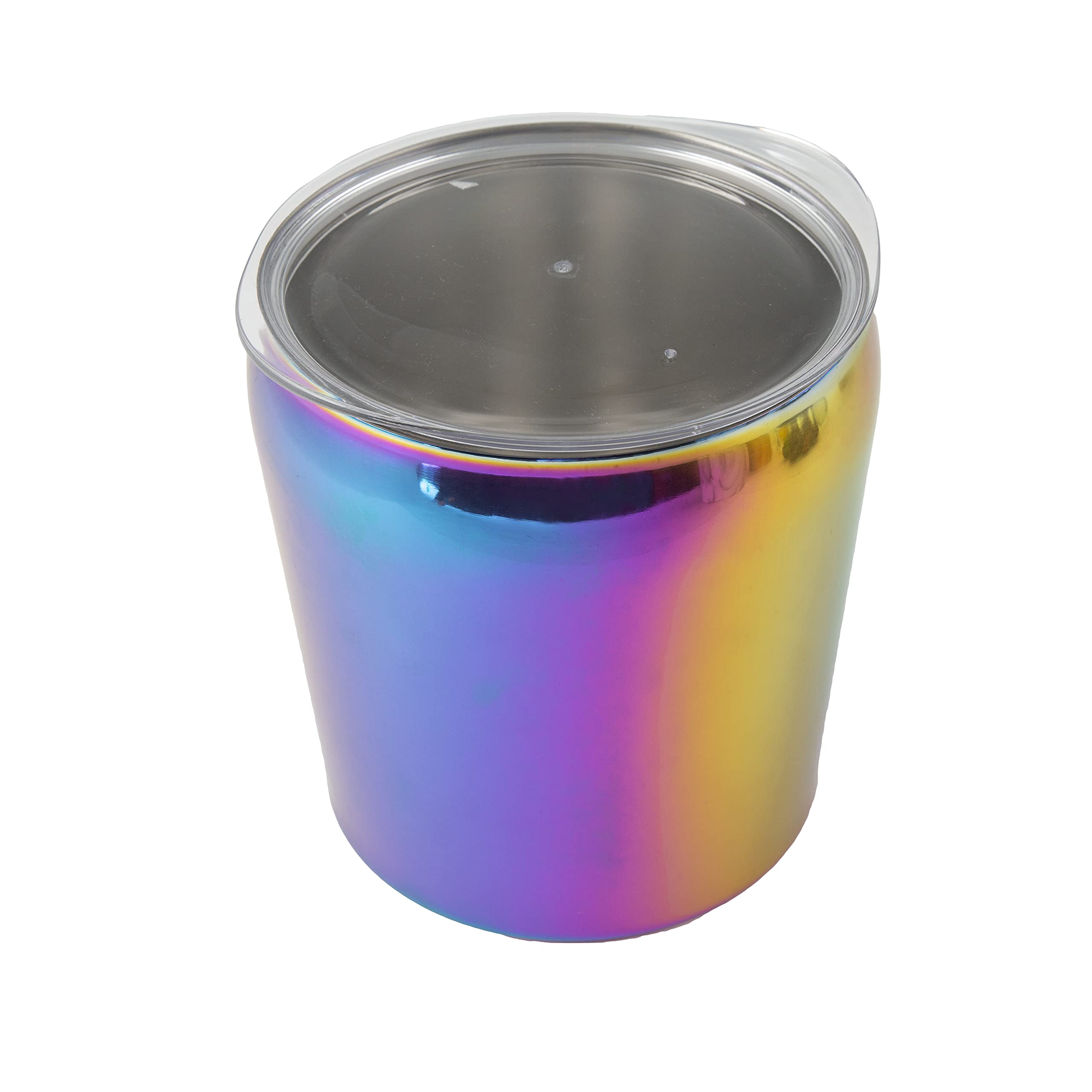 CAMBRIDGE Seau à Glace Isotherme en Acier Inoxydable de 3 litres, Arc-en-Ciel