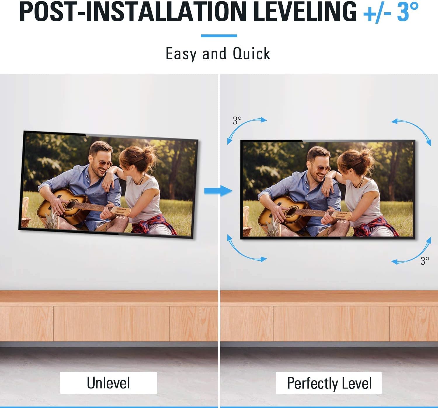 Mounting Dream MD2380-24K Full Motion TV Wall Mount with Swivel and Tilt for 26-65 inch TV, VESA 400x400mm and MD5751 Concrete Wall Anchors for TV Wall Mount Installation 6pcs