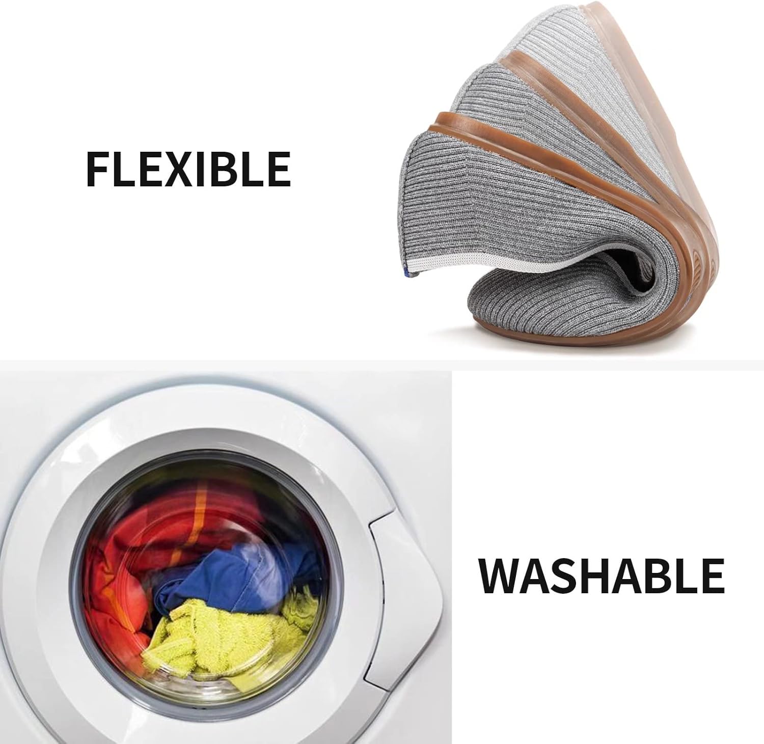 Frank Mully Women's Ballet Flats Round Toe Walking Flats Slip On Work Shoes Knitted Flats Shoes for Woman Soft Lightweight - Image 7